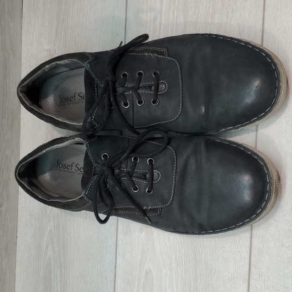 Josef Seibel Mens Ruben13 Plain Toe Leather Flats Sneakers boots shoes sz 14 - Picture 4 of 16